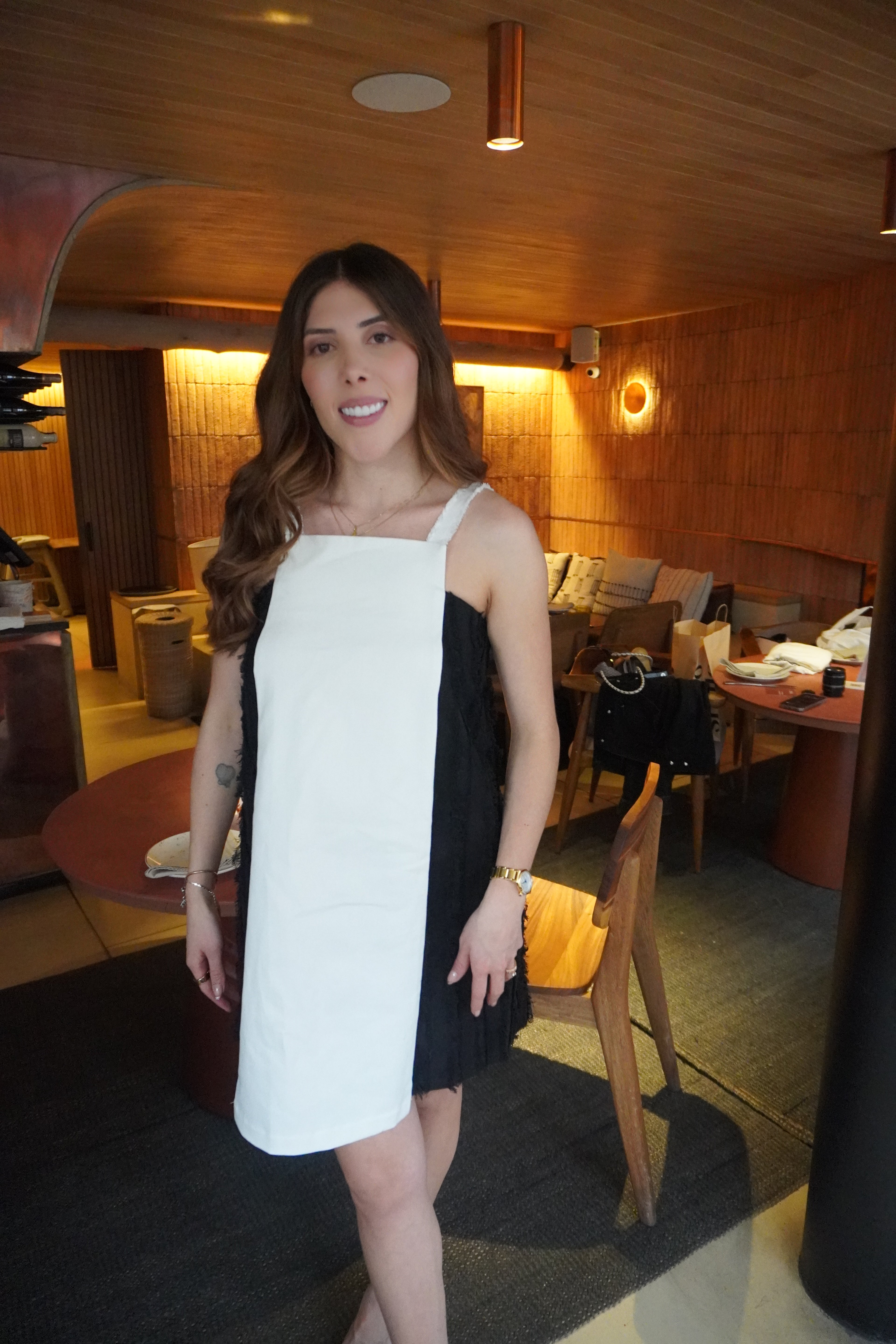 Vestido bicolor
