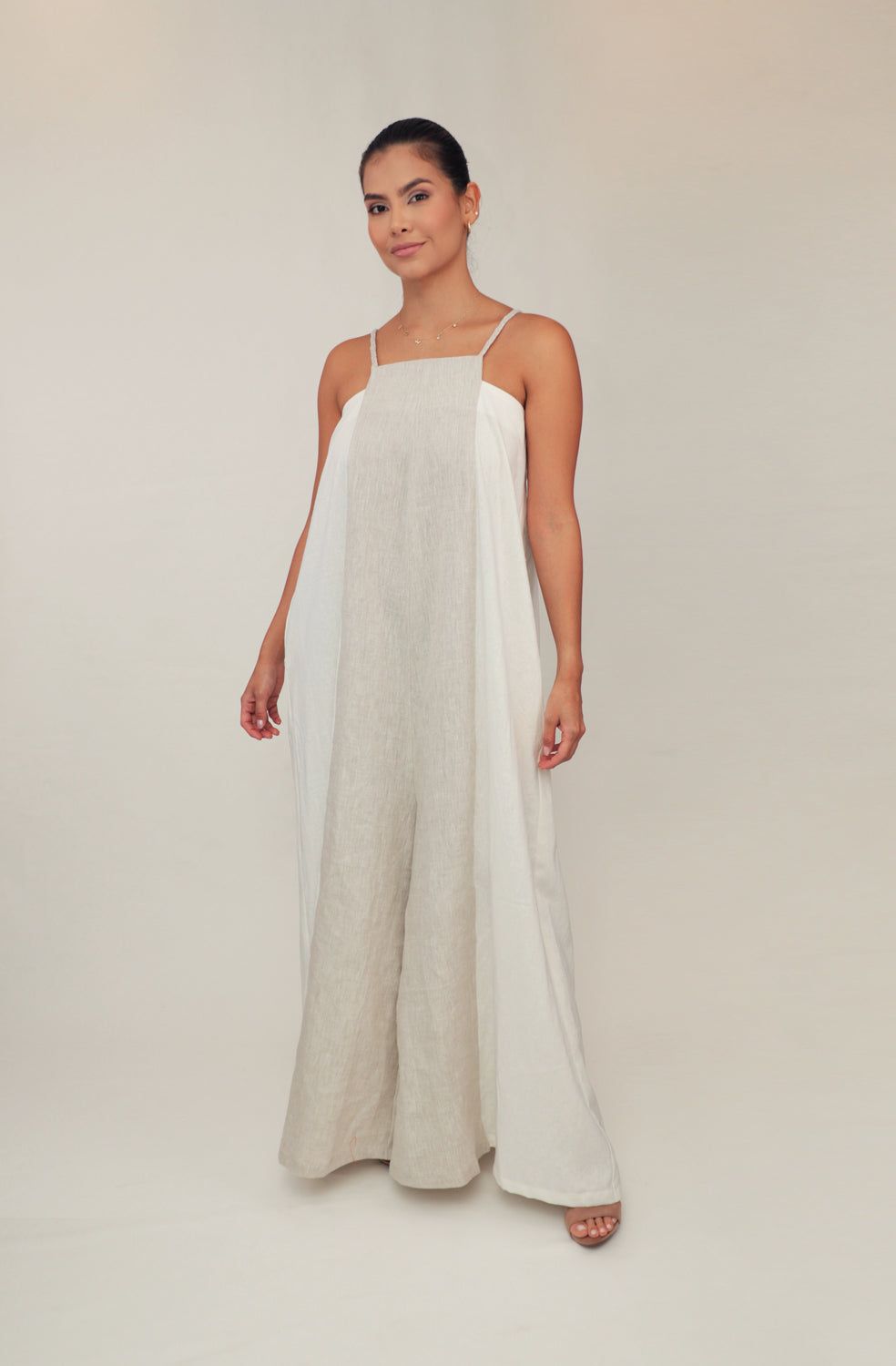 Enterizo Lino bicolor