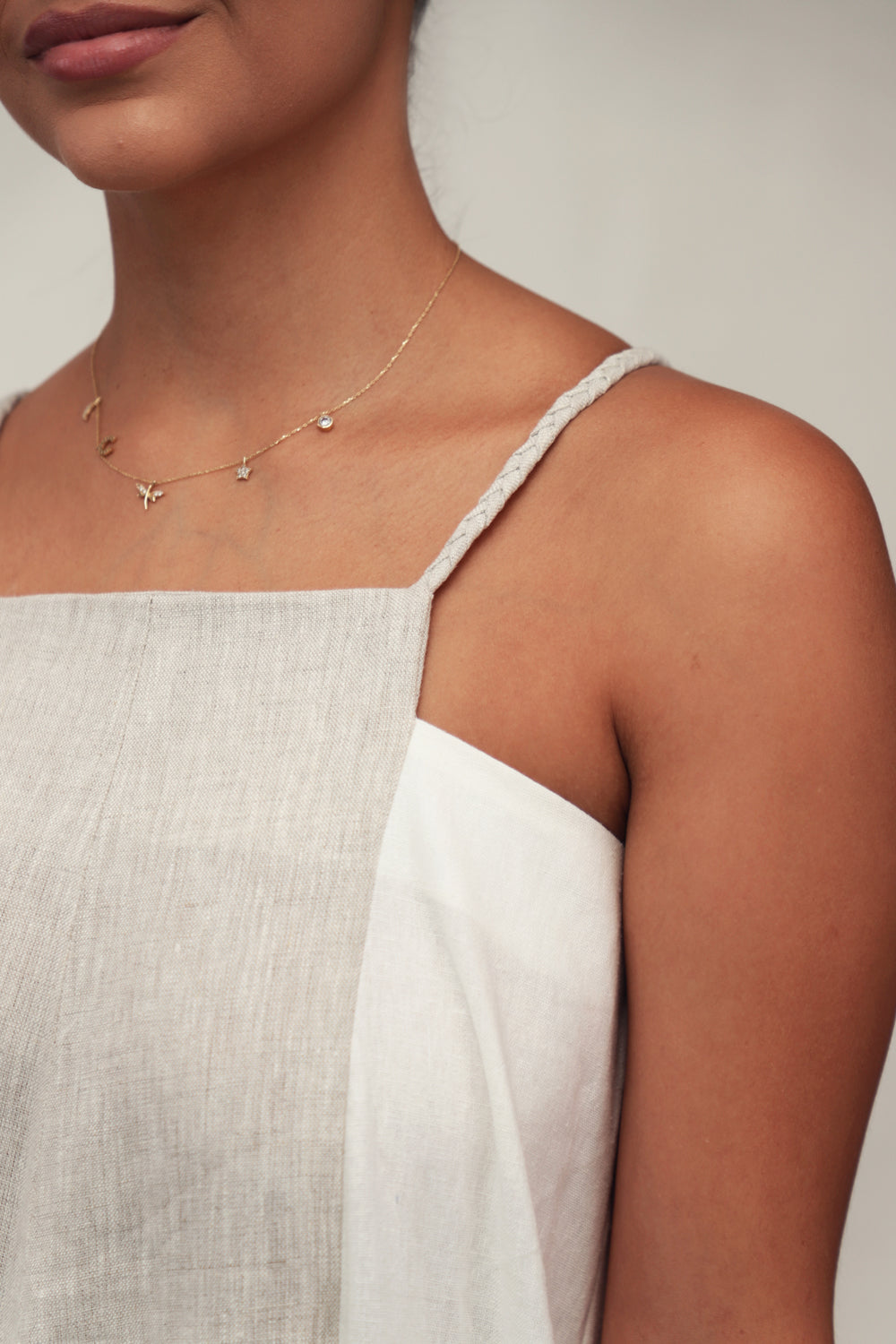 Enterizo Lino bicolor