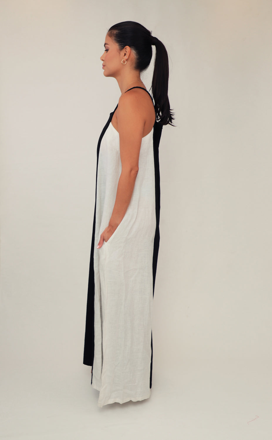 Enterizo Lino bicolor